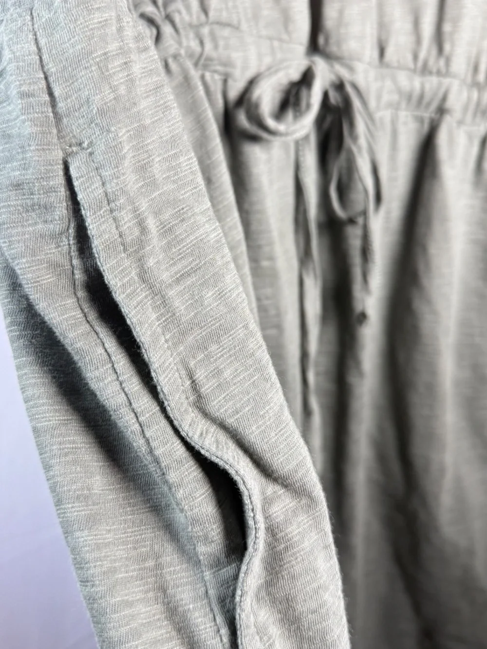 "Pact" certified organic: sage green capped sleeve midi dress; X-Large - Picture 2 of 9